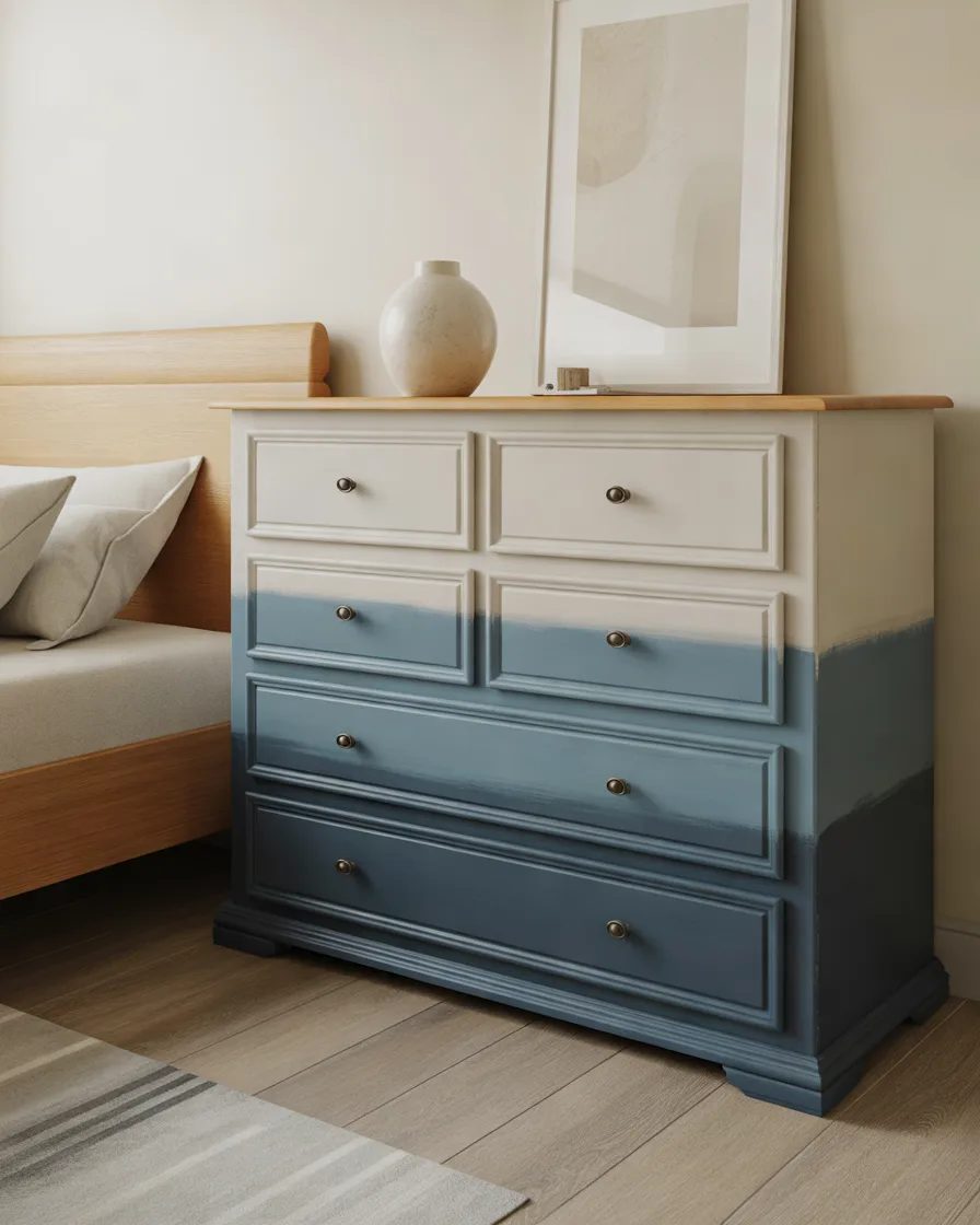 Create-an-Ombre-Painted-Dresser