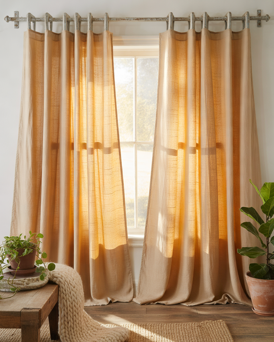 DIY-No-Sew-Drop-Cloth-Curtains-for-a-Budget-Friendly-Makeover