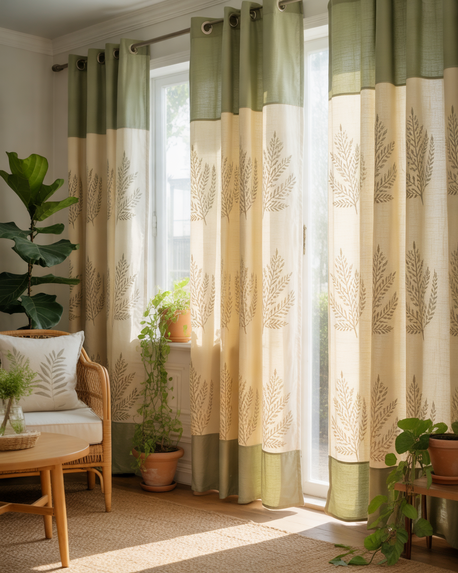 DIY-Stenciled-Curtains-for-a-Stylish-Patterned-Look