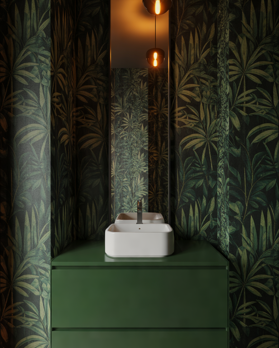 Dark-Green-Jungle-Bathroom-Wallpaper