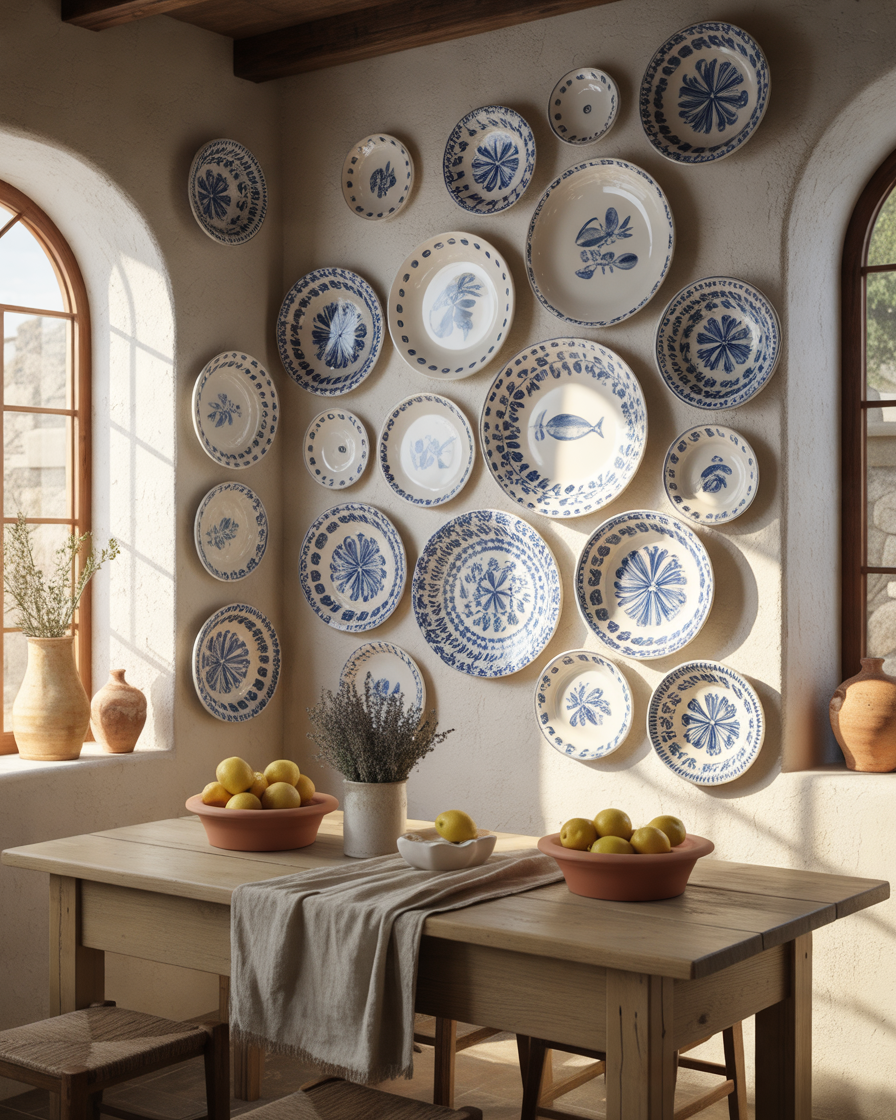 Decorate-With-Ceramic-Plates-as-Wall-Art