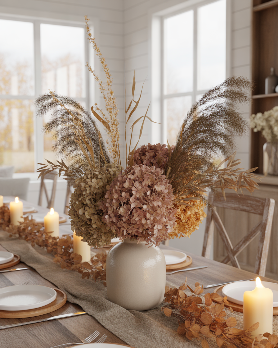 Decorate-With-Dried-Flowers-and-Wheat-Arrangements