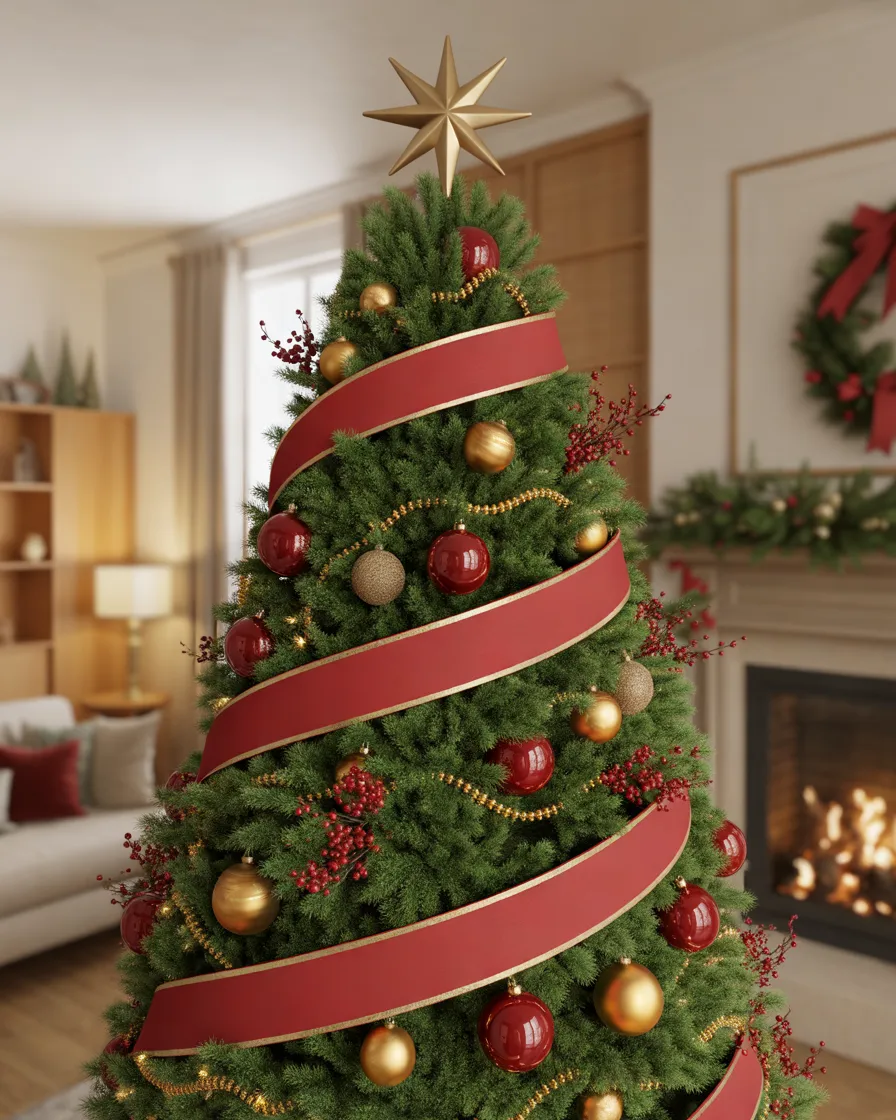 Decorate-With-Traditional-Red-and-Gold-Ribbon