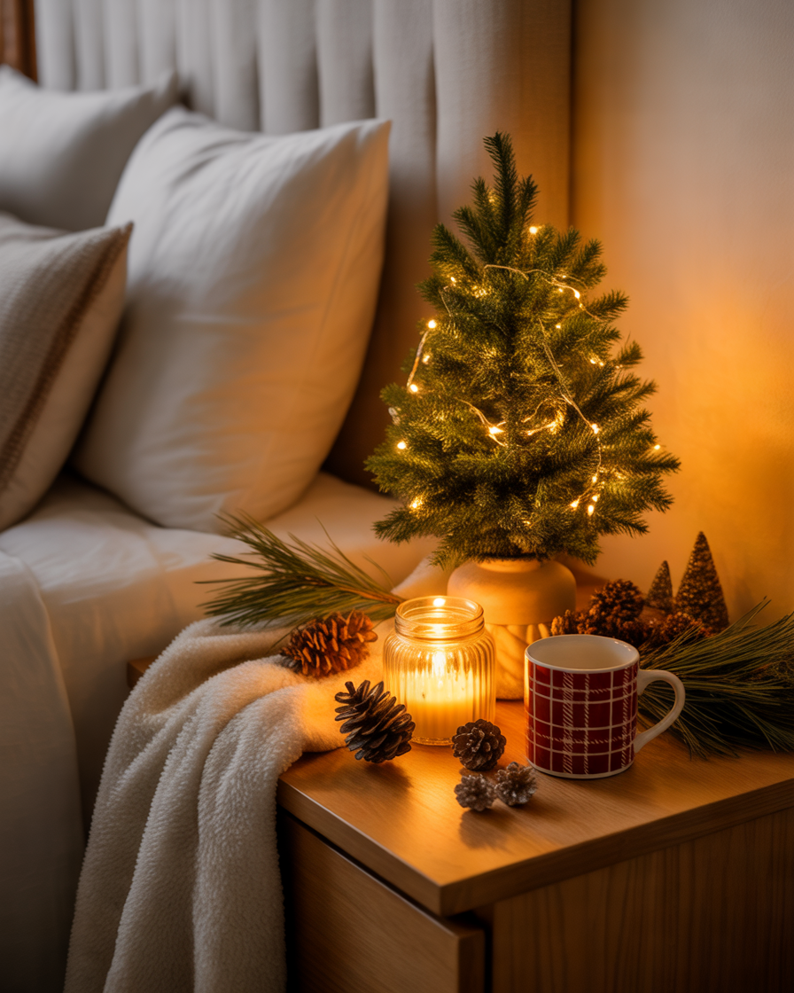 Decorate-Your-Nightstand-With-Christmas-Details