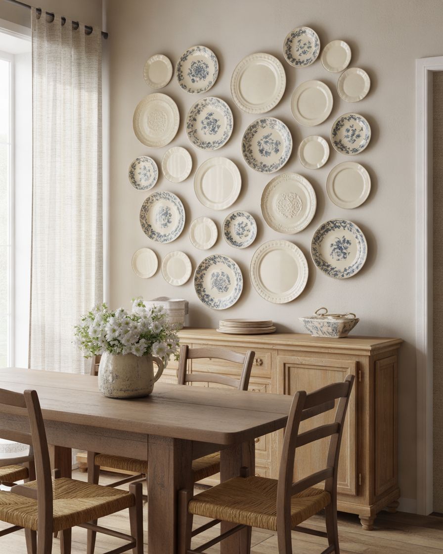 Decorate-with-a-Vintage-Plate-Wall-Collection