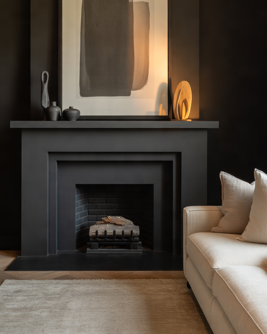 Design-a-Modern-Fireplace-Mantel-With-Black-and-Neutral-Colors