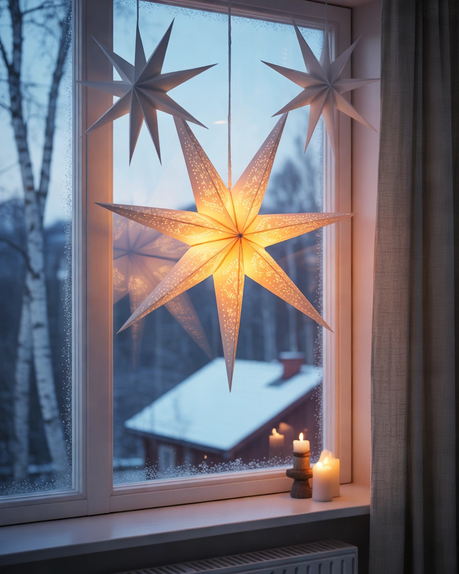 Display Christmas Stars in the Windows