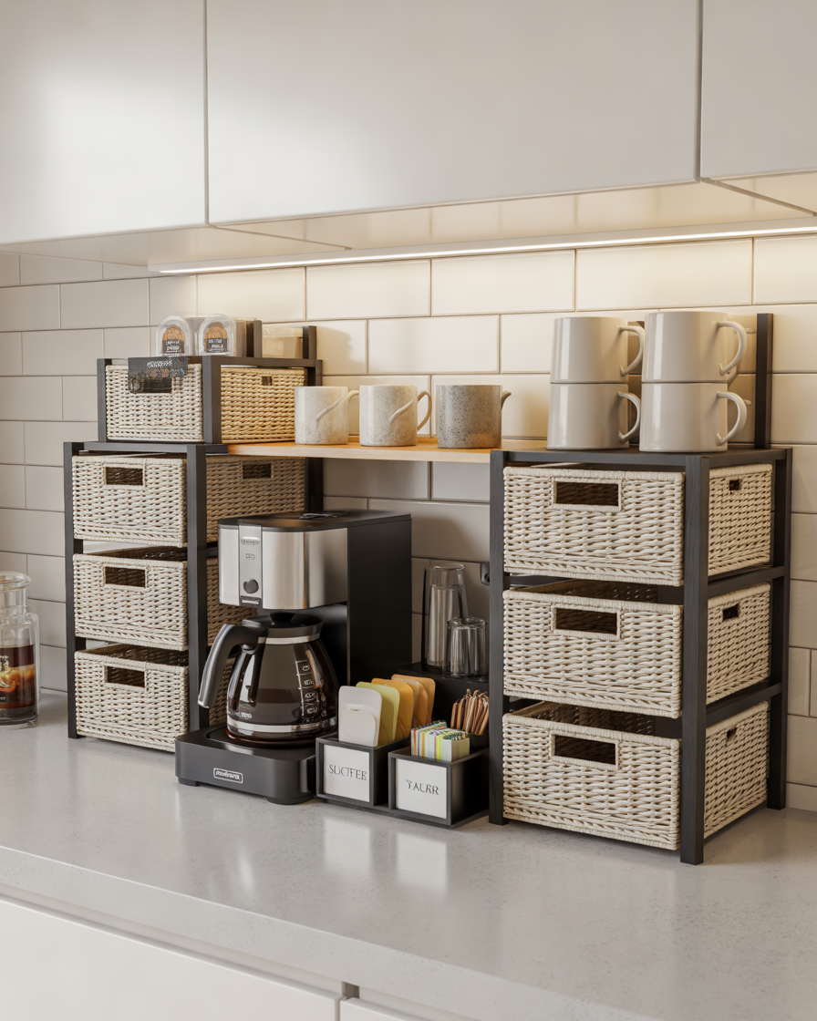 Dollar-Tree-Coffee-Bar-With-Hidden-Storage-Solutions
