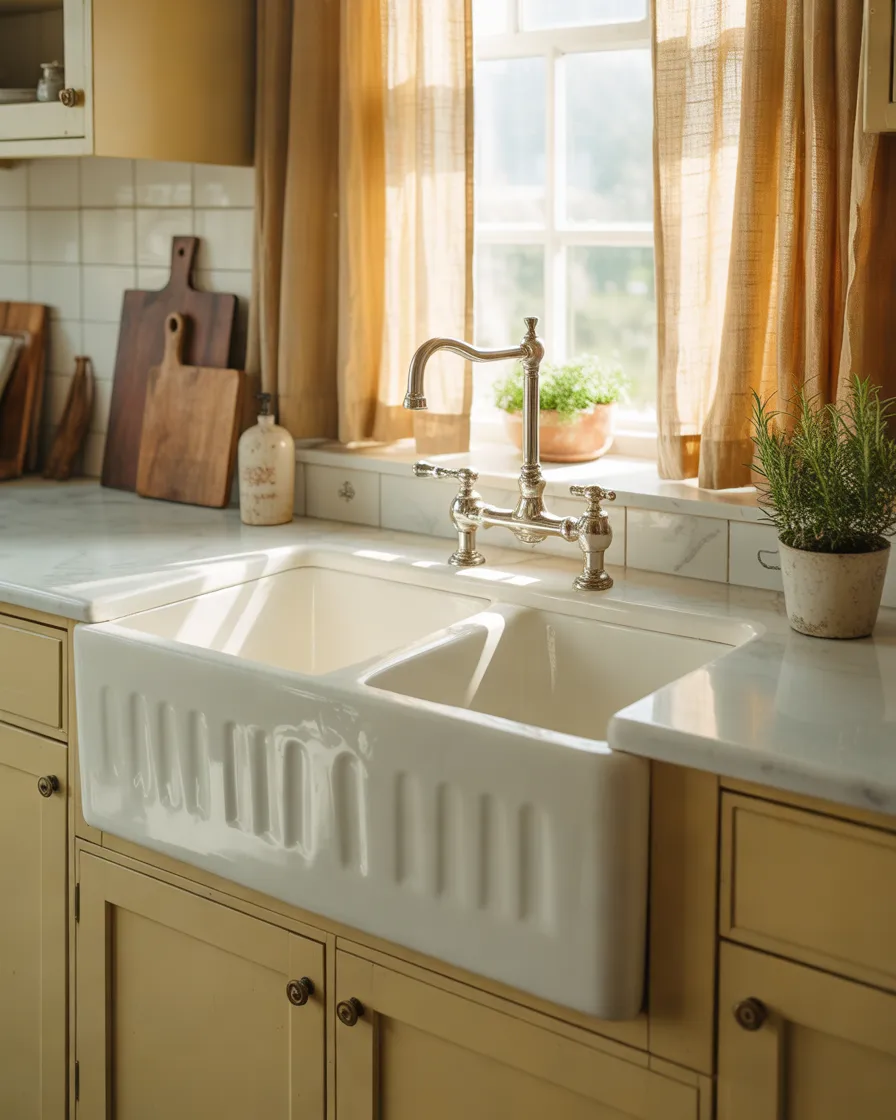Double-Bowl-Farmhouse-Sink-for-Everyday-Functionality