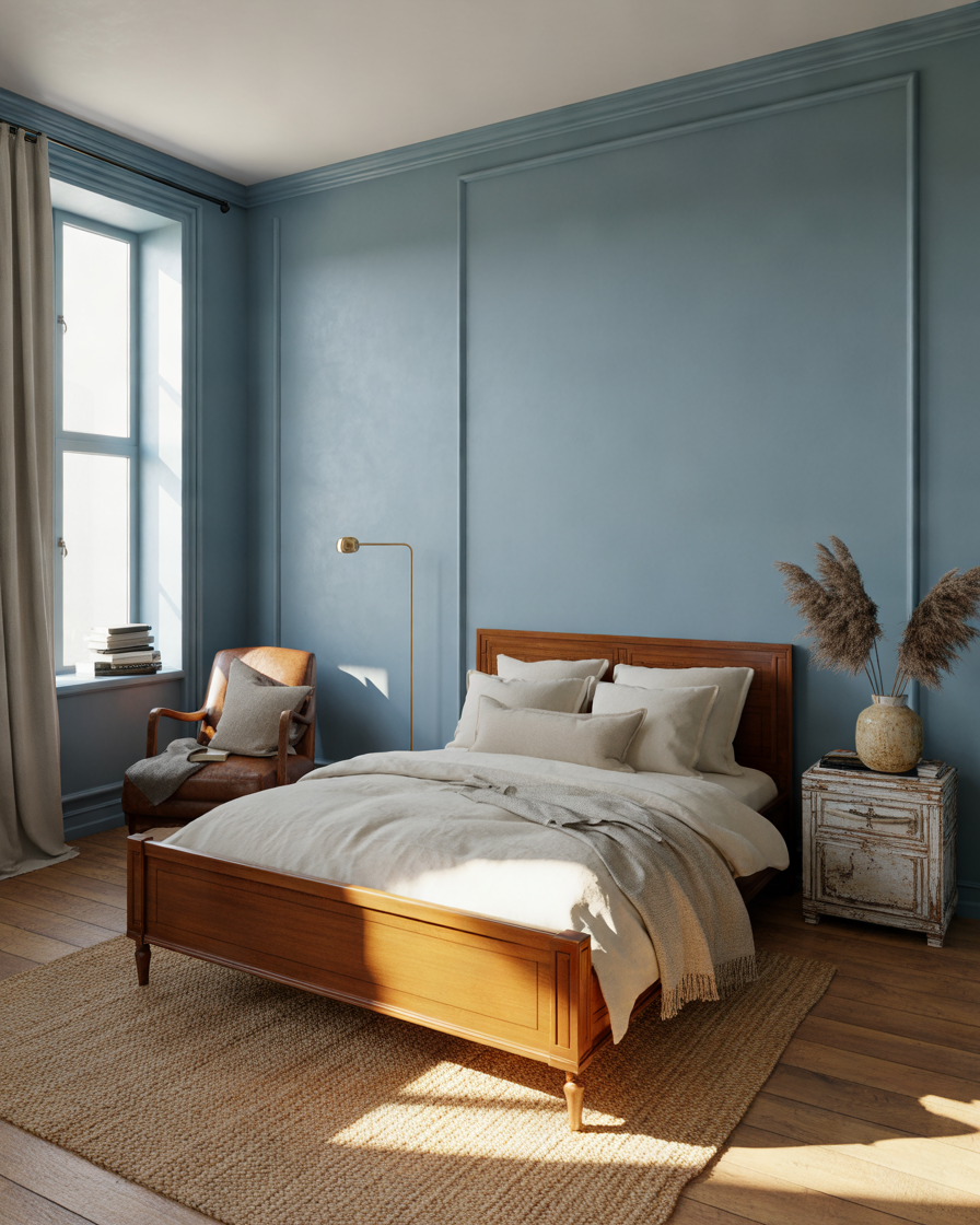 Dusty-Blue-–-A-Soft-and-Elegant-Bedroom-Color
