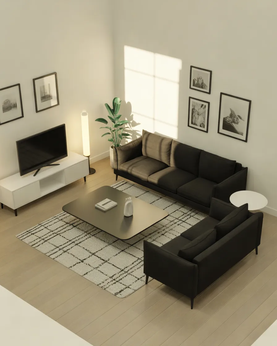 Elegant-Black-and-White-Living-Room