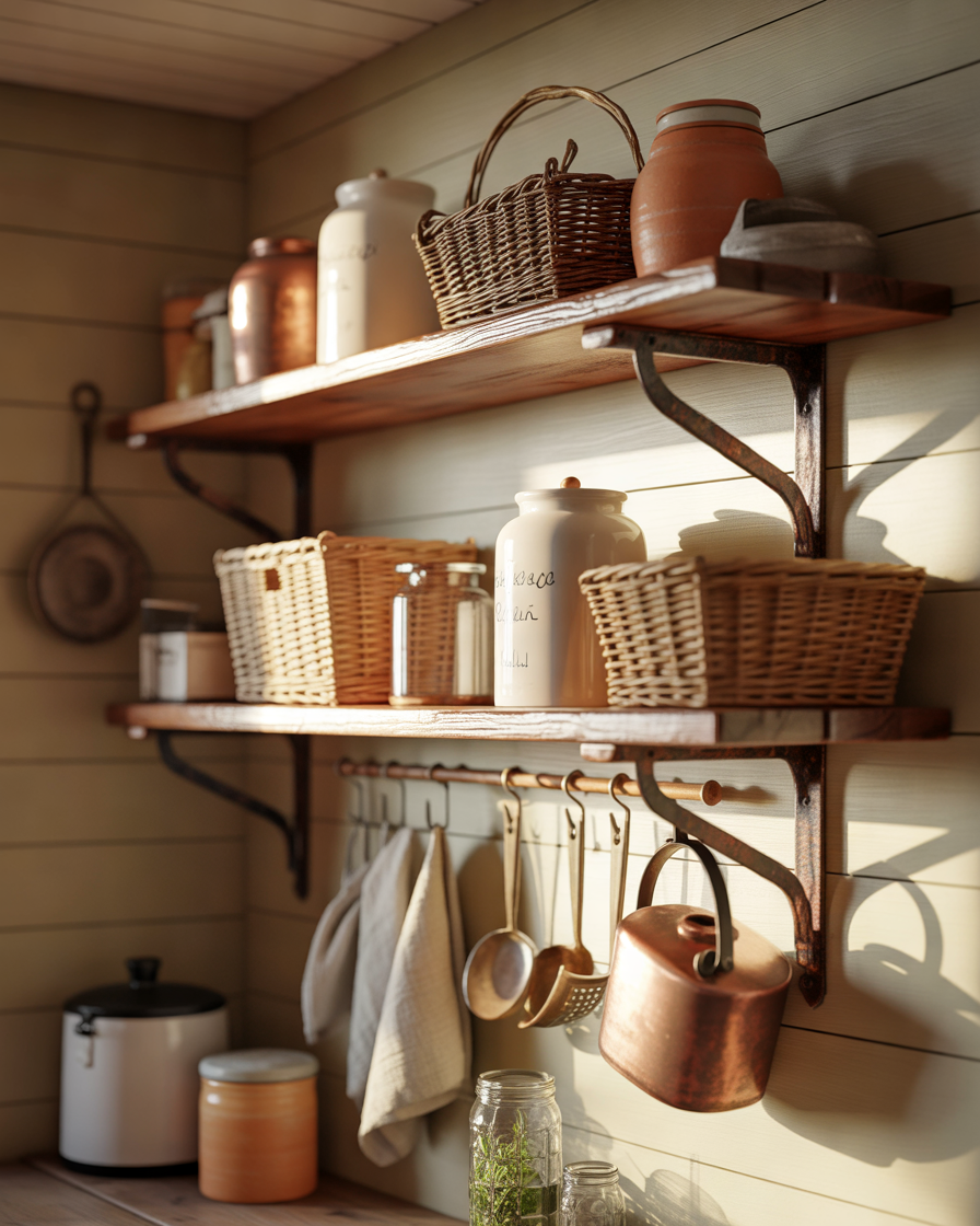 Farmhouse-Style-Kitchen-Rack-Design-for-a-Cozy-Traditional-Feel