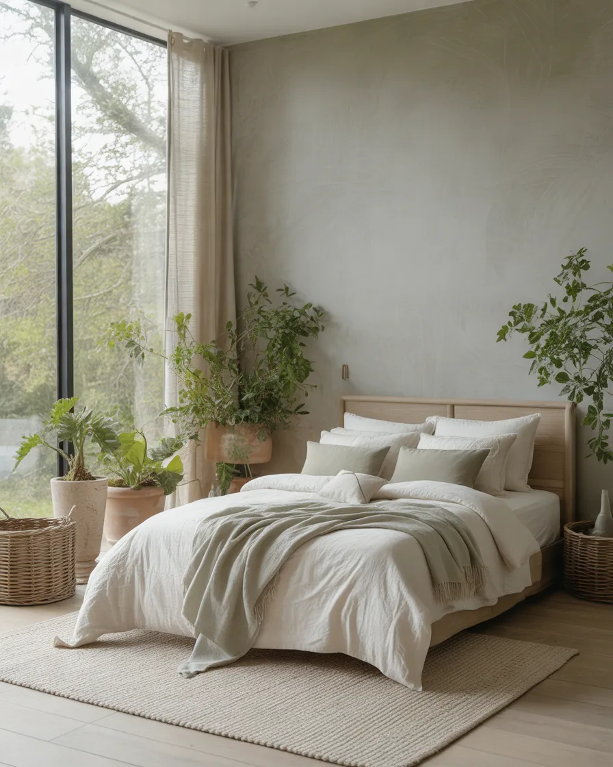Gray-Owl-for-a-Fresh-and-Natural-Bedroom