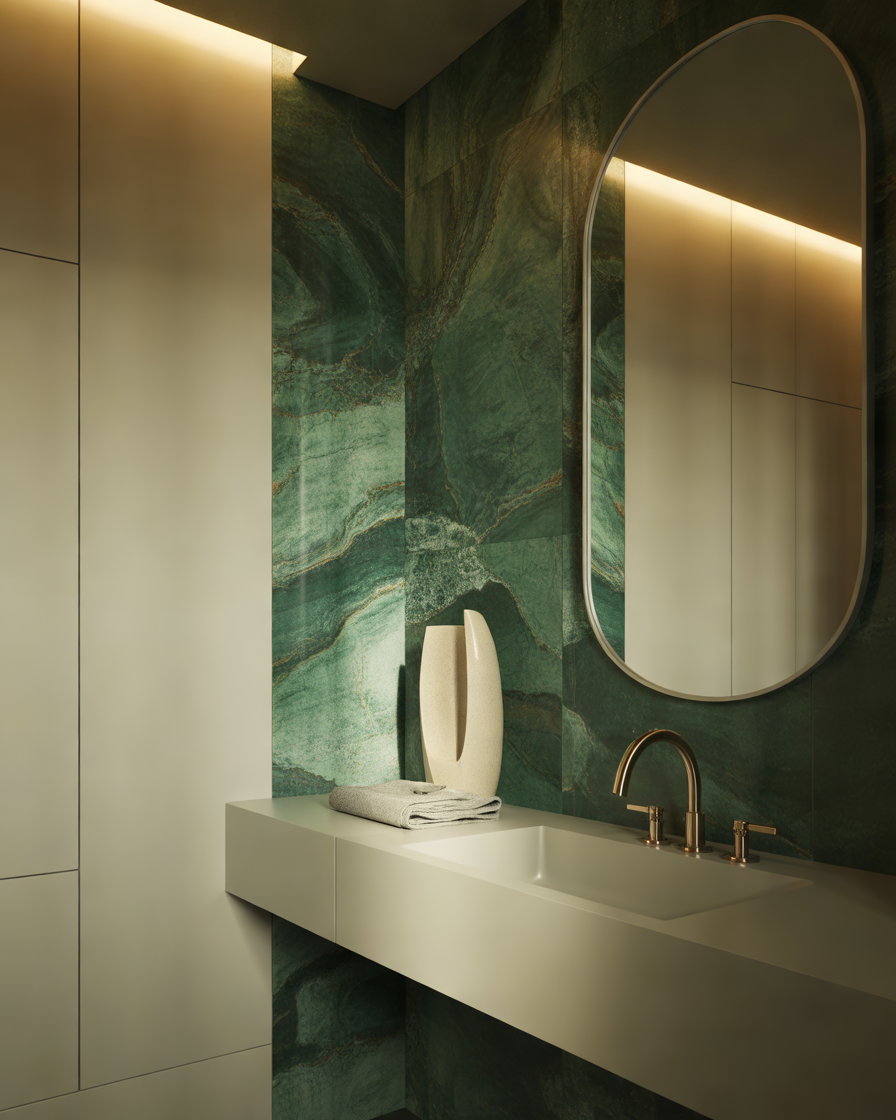Green-Marble-Effect-Bathroom-Wallpaper