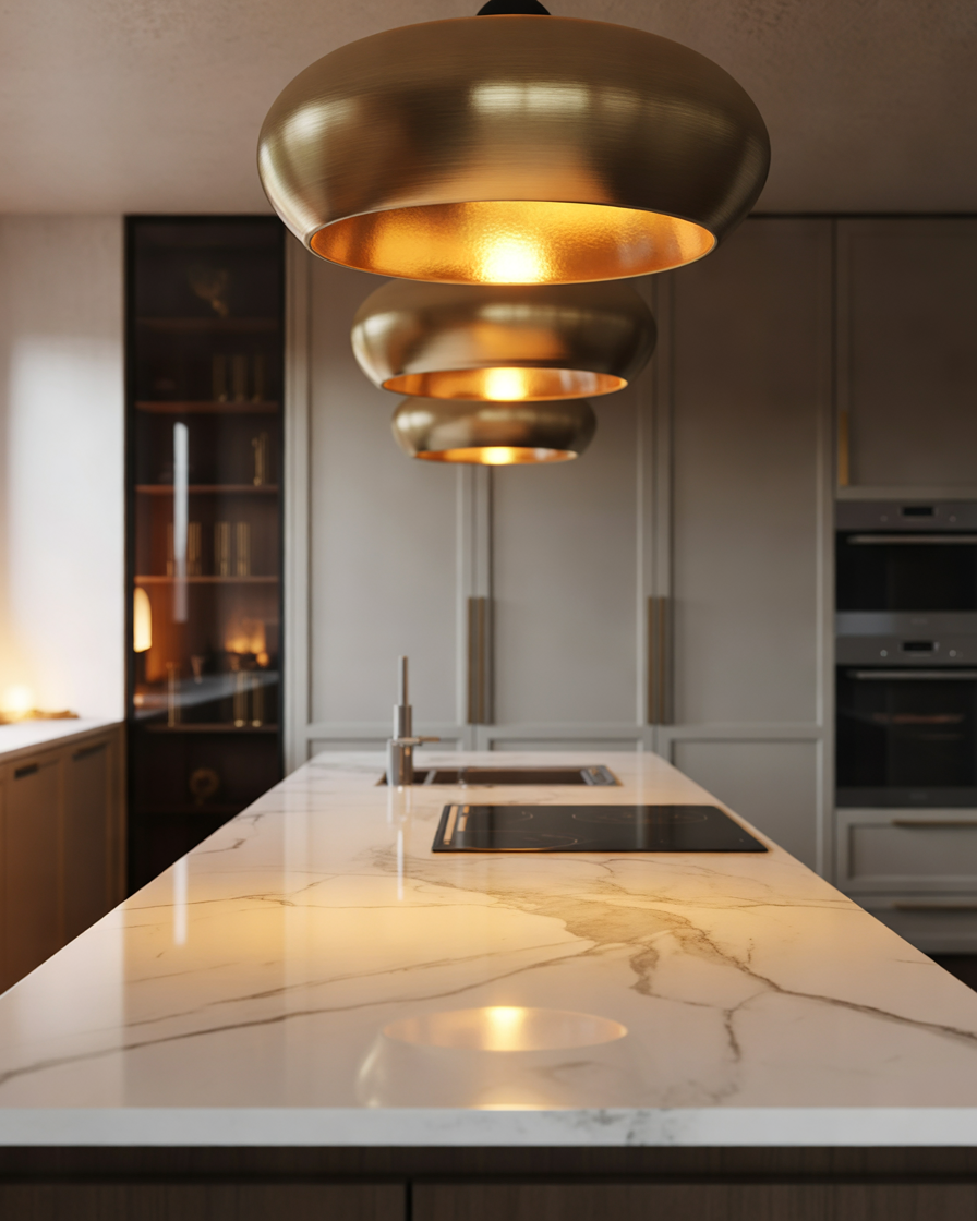 Install-Statement-Pendant-Lights-Above-the-Kitchen-Island