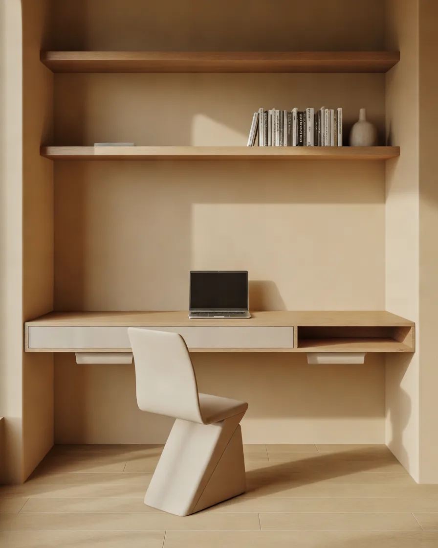 Install-a-Floating-Desk-to-Save-Floor-Space