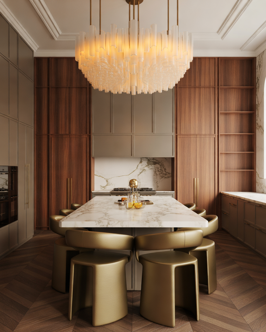 Install-a-Kitchen-Chandelier-for-a-Luxury-Statement