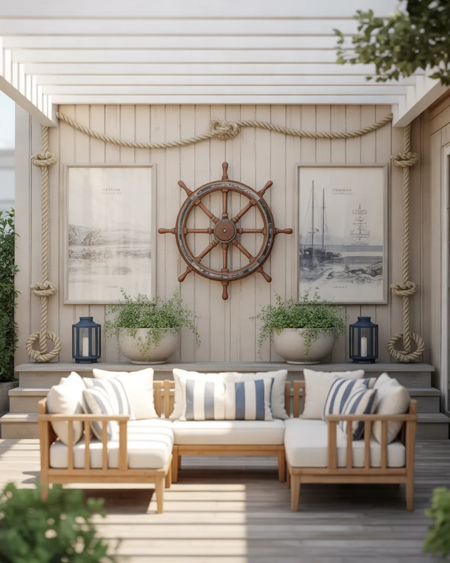 15 Nautical Outdoor Decor Ideas to Create a Beautiful Coastal-Inspired Space
