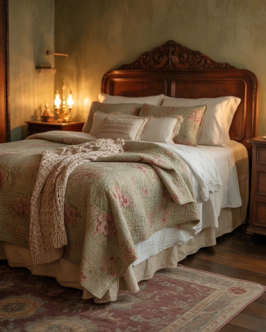 Layer the Bed with Quilts and Traditional Textiles