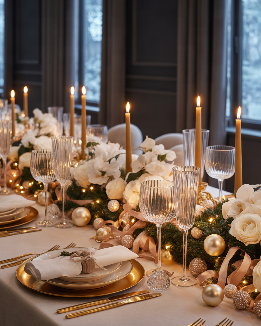 Luxury-Christmas-Table-Decoration-With-Crystal-Details