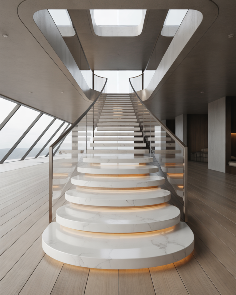 Marble-Floating-Staircase-Design-with-Modern-Appeal