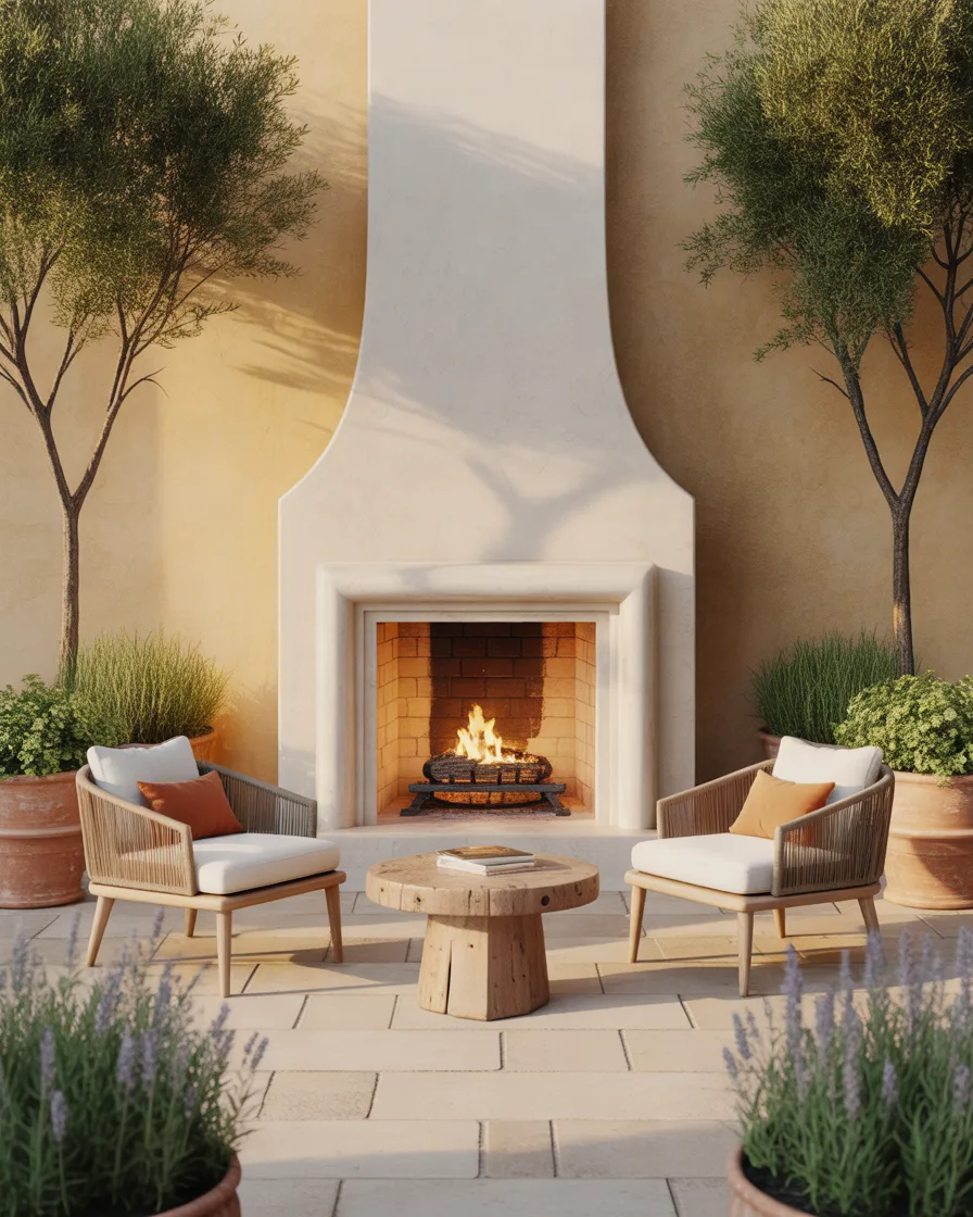 Mediterranean-Inspired-Outdoor-Fireplace