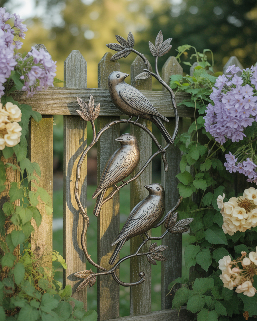 Metal-Birds-on-Branch-Wall-Sculptures-for-a-Peaceful-Garden-Look