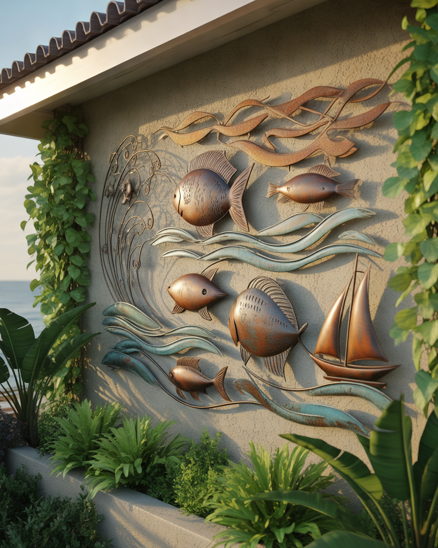 Metal-Ocean-and-Coastal-Wall-Decor-for-Relaxing-Outdoor-Spaces