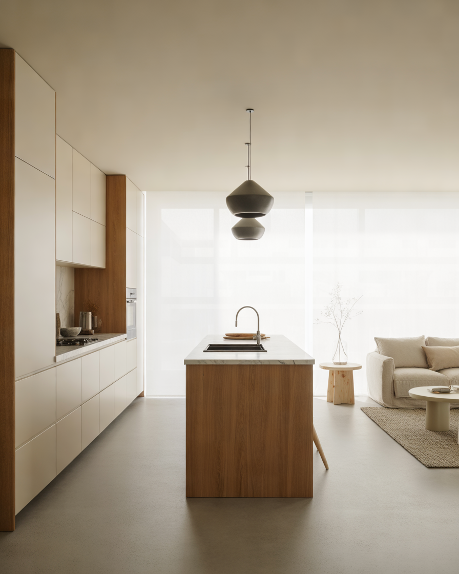 Minimalist-Open-Kitchen-With-Island-for-a-Clean-and-Modern-Look