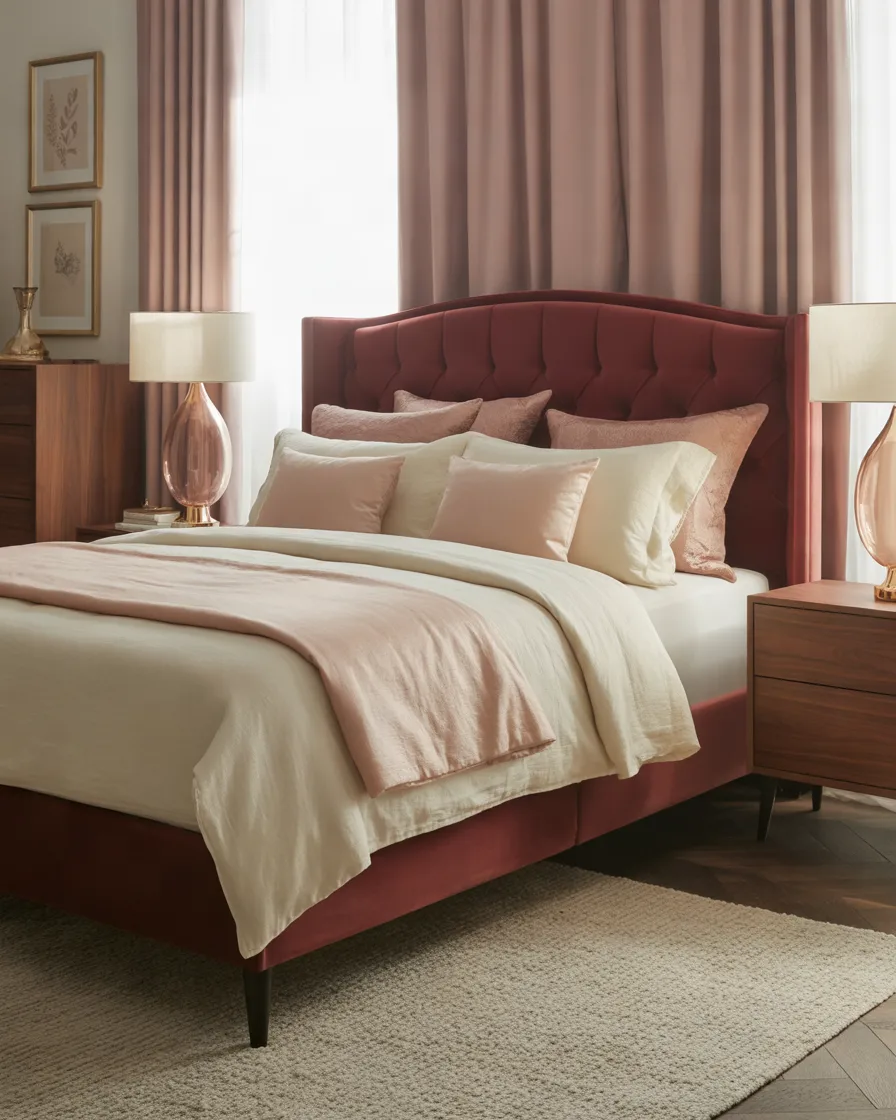 Mix-Burgundy-With-Blush-Pink