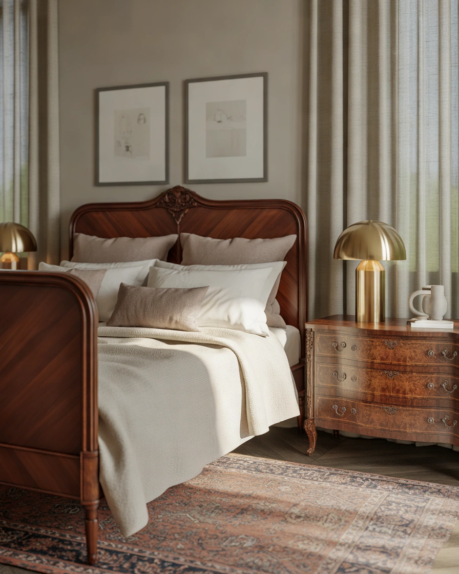 Mix Genuine Antiques with Newer Pieces