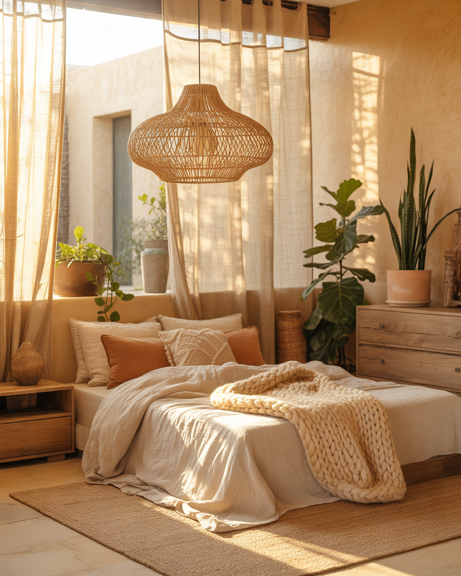 Natural-Rattan-and-Woven-Lighting-Fixtures