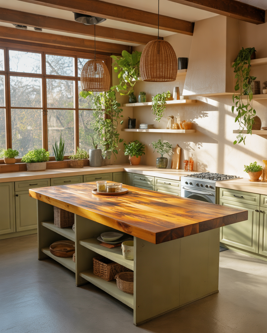 Open-Kitchen-Island-With-Sustainable-and-Eco-Friendly-Features