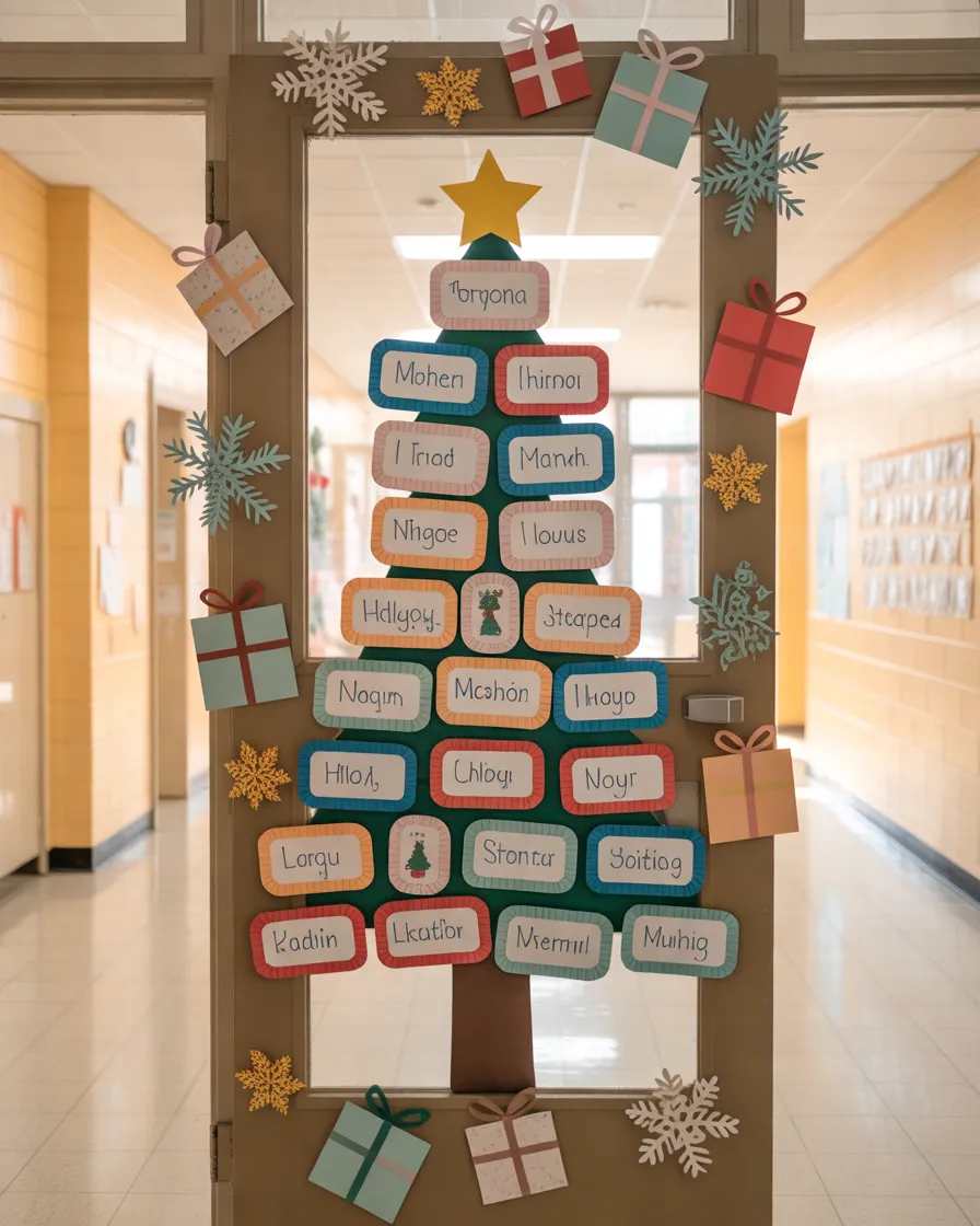 Personalized-Christmas-Door-With-Student-Names-and-Holiday-Wishes