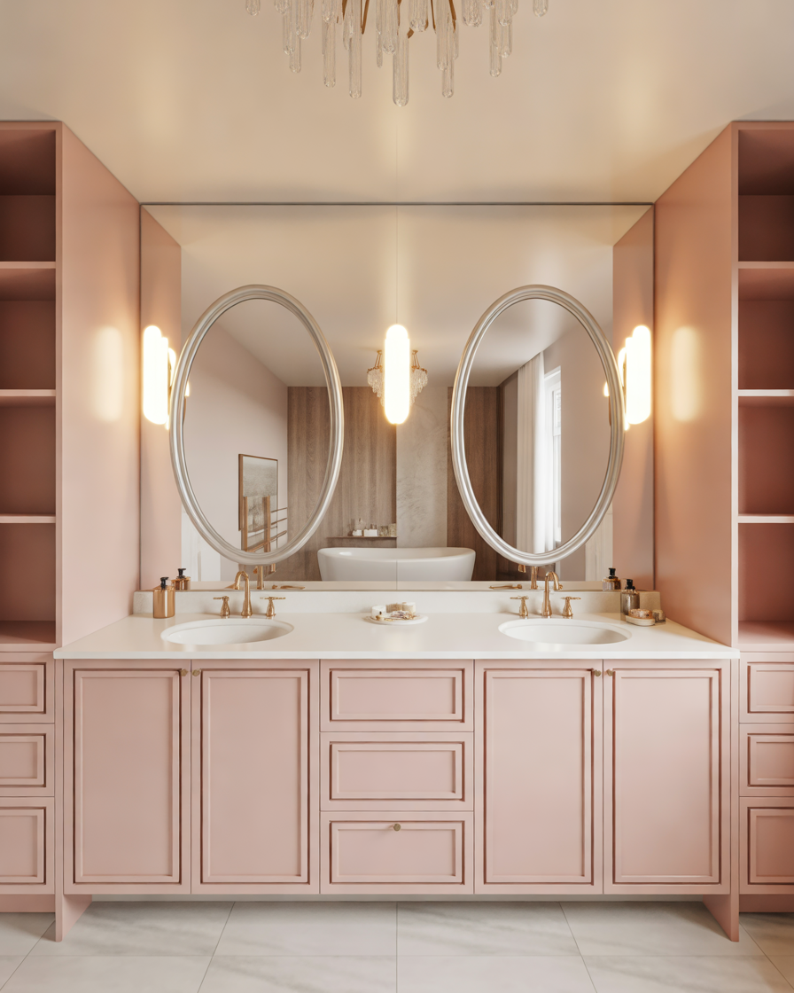 Pink-Double-Sink-Bathroom-Vanity-for-Master-Bathrooms