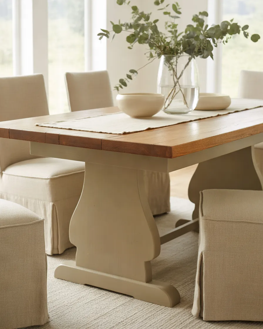 Refresh-a-Wooden-Dining-Table-With-Neutral-Paint