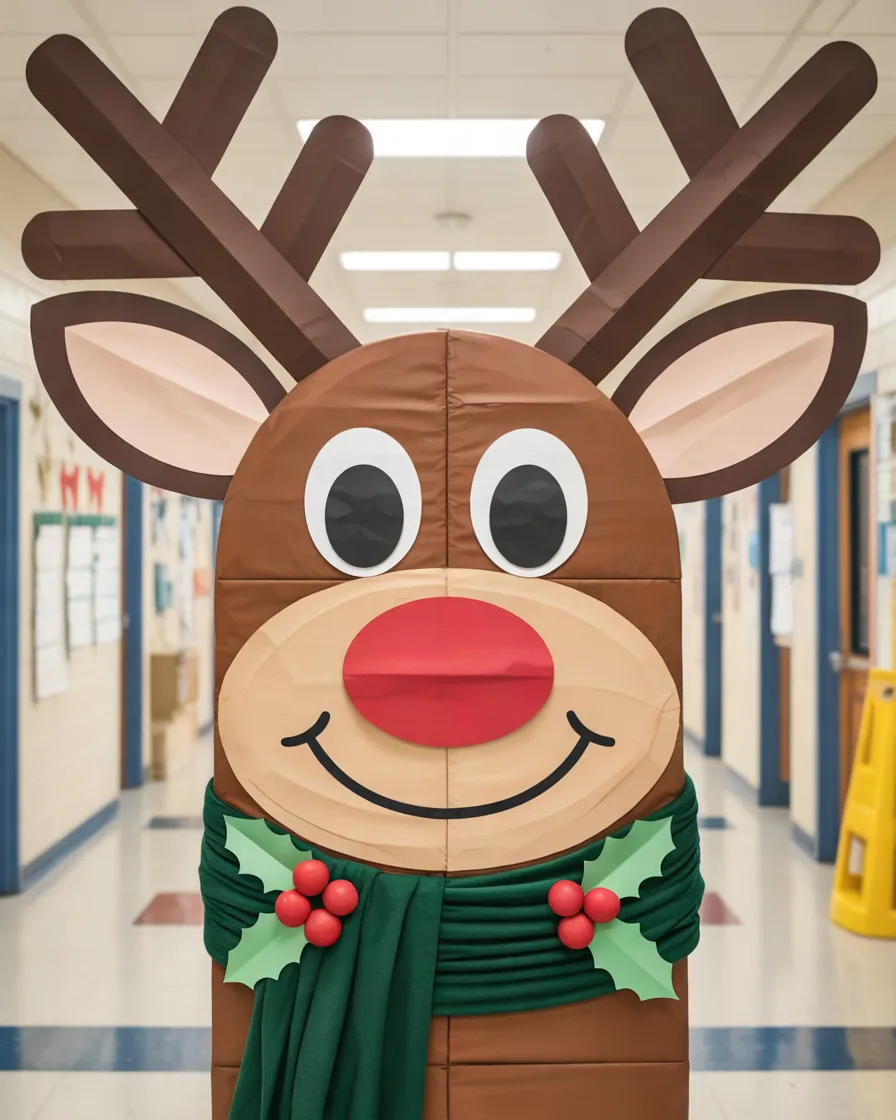 Reindeer-Classroom-Door-With-a-Rudolph-Theme