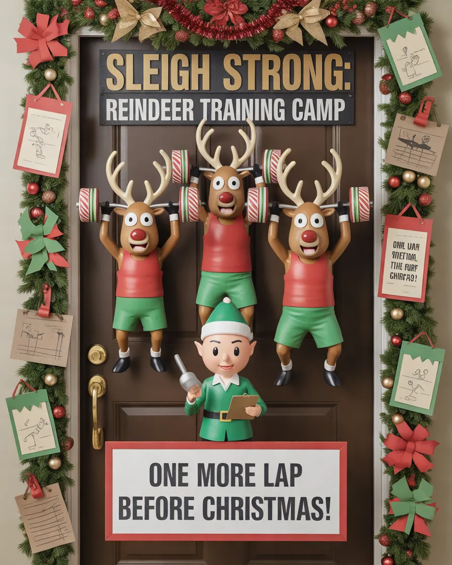 15 Funny Christmas Door Decorations Contest Ideas That Will Make Everyone Laugh