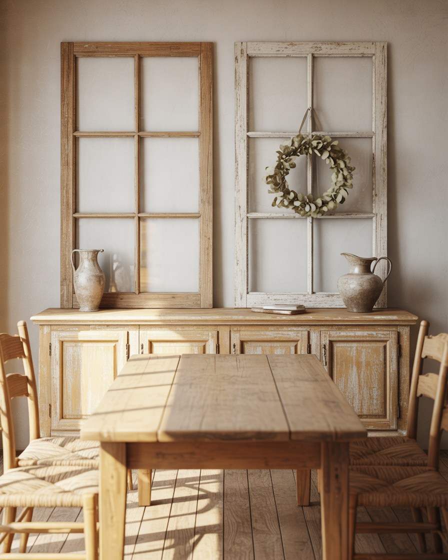Repurpose-Antique-Window-Frames-as-Wall-Decor