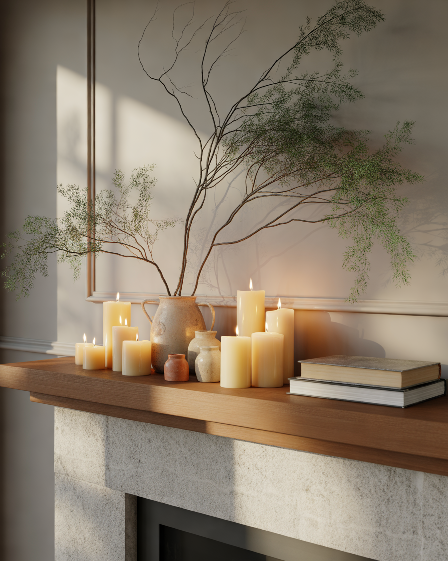 Restyle-Your-Fireplace-Mantel-for-Winter