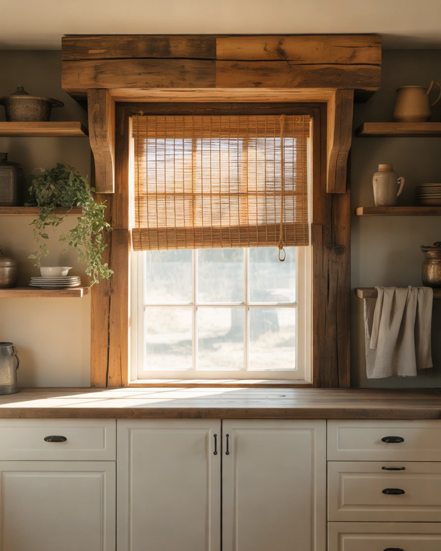 Rustic Wooden Cornice Valance