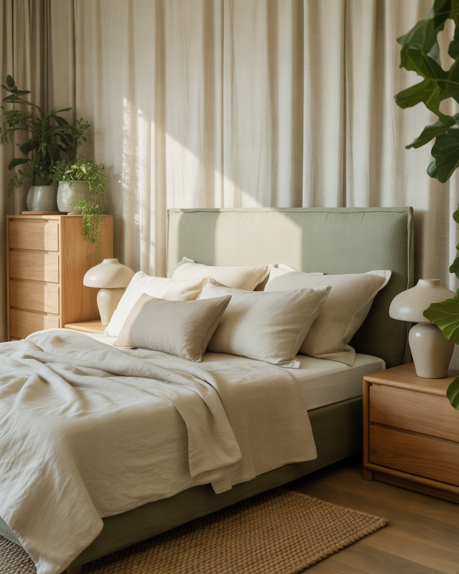 Sage-Green-and-Oak-Bedroom-Furniture