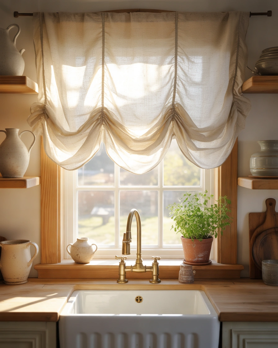 Scalloped Farmhouse Valance