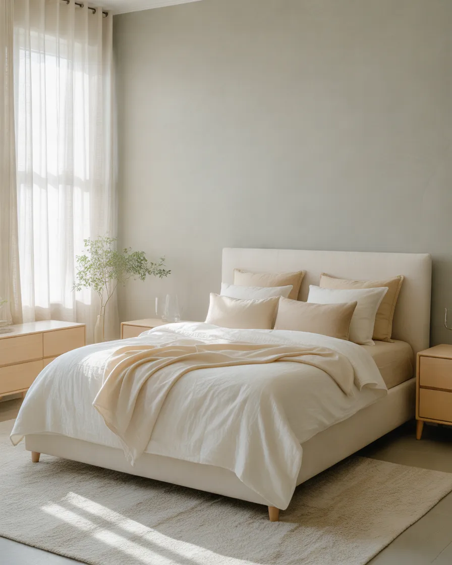 Silver-Drop-for-a-Light-and-Peaceful-Bedroom