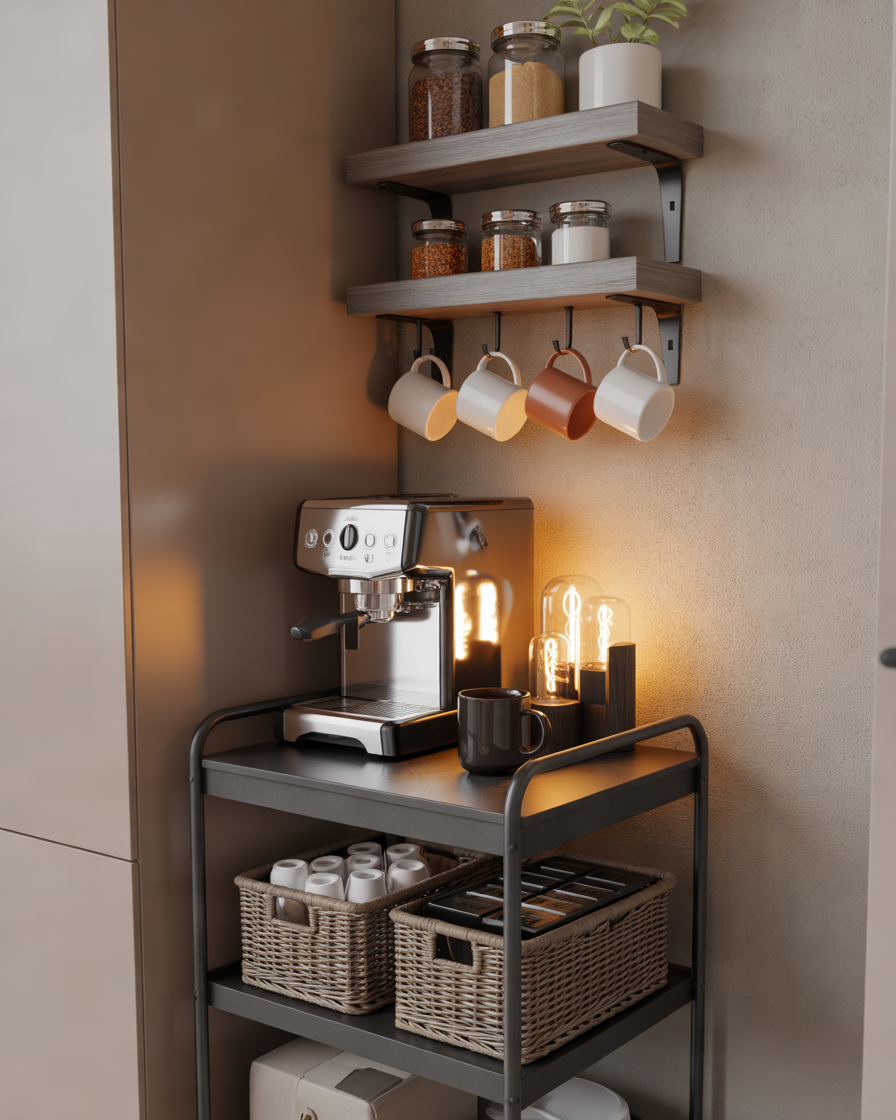 Small-Apartment-Dollar-Tree-Coffee-Bar-Ideas
