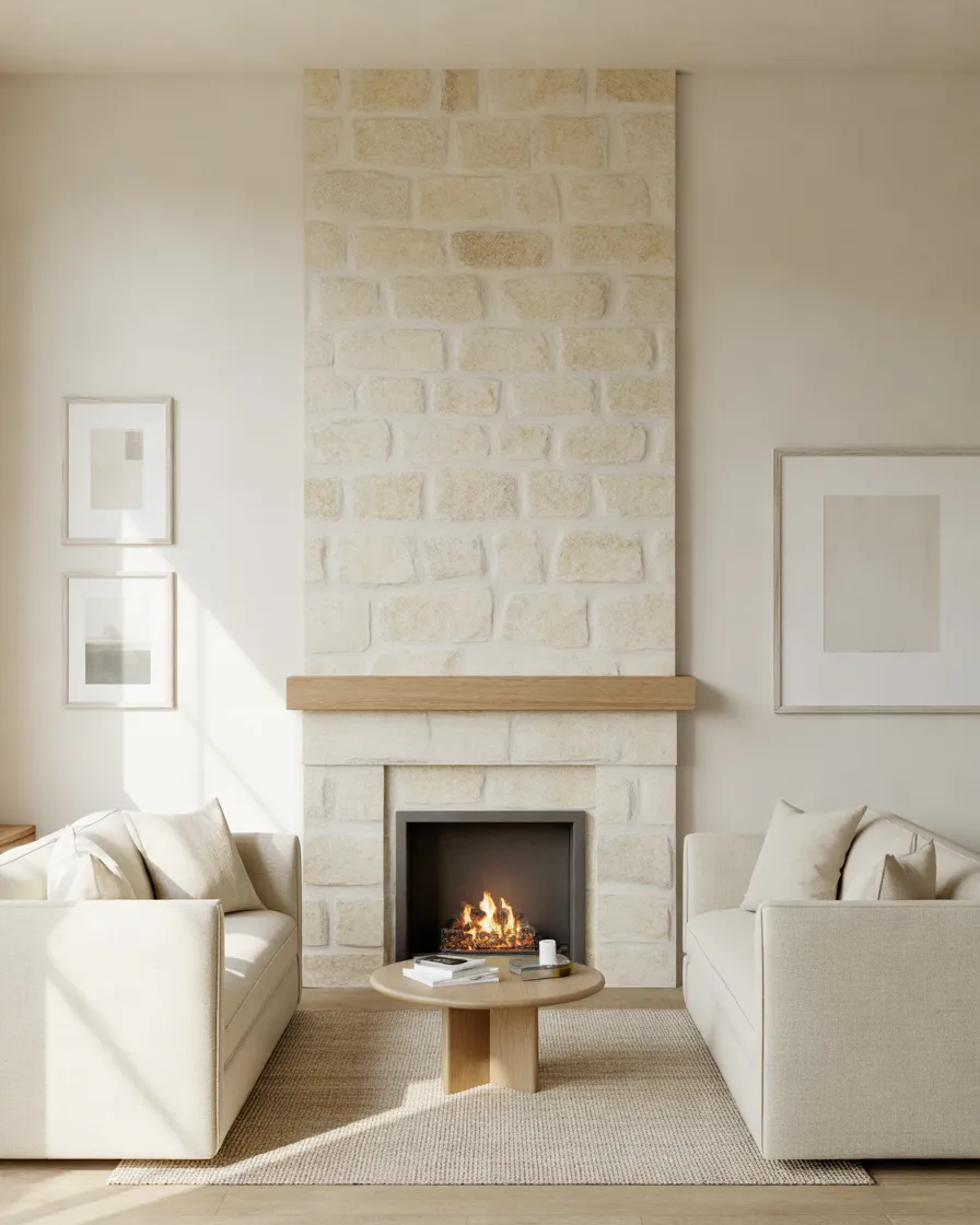 Small-Living-Room-Stone-Fireplace-with-a-Compact-Design