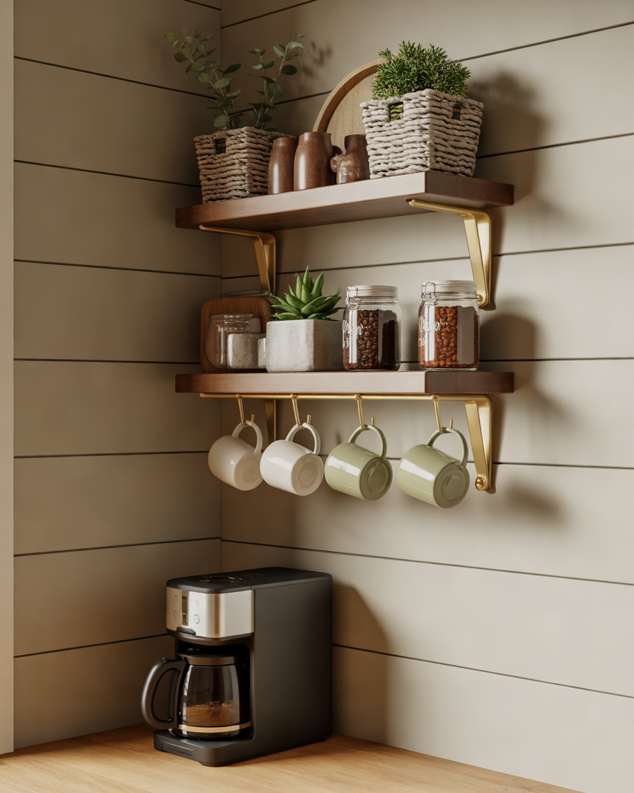 Small-Space-Wall-Mounted-Dollar-Tree-Coffee-Bar