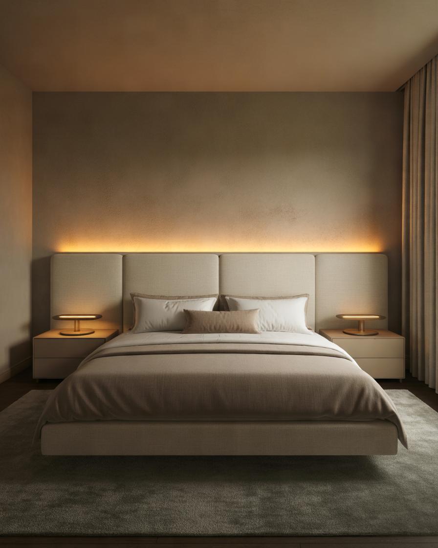 Soft-LED-Strip-Lighting-Behind-the-Headboard