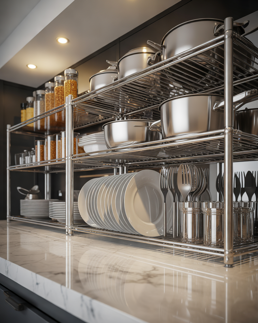 Stainless-Steel-Kitchen-Rack-Design-for-a-Durable-and-Hygienic-Kitchen