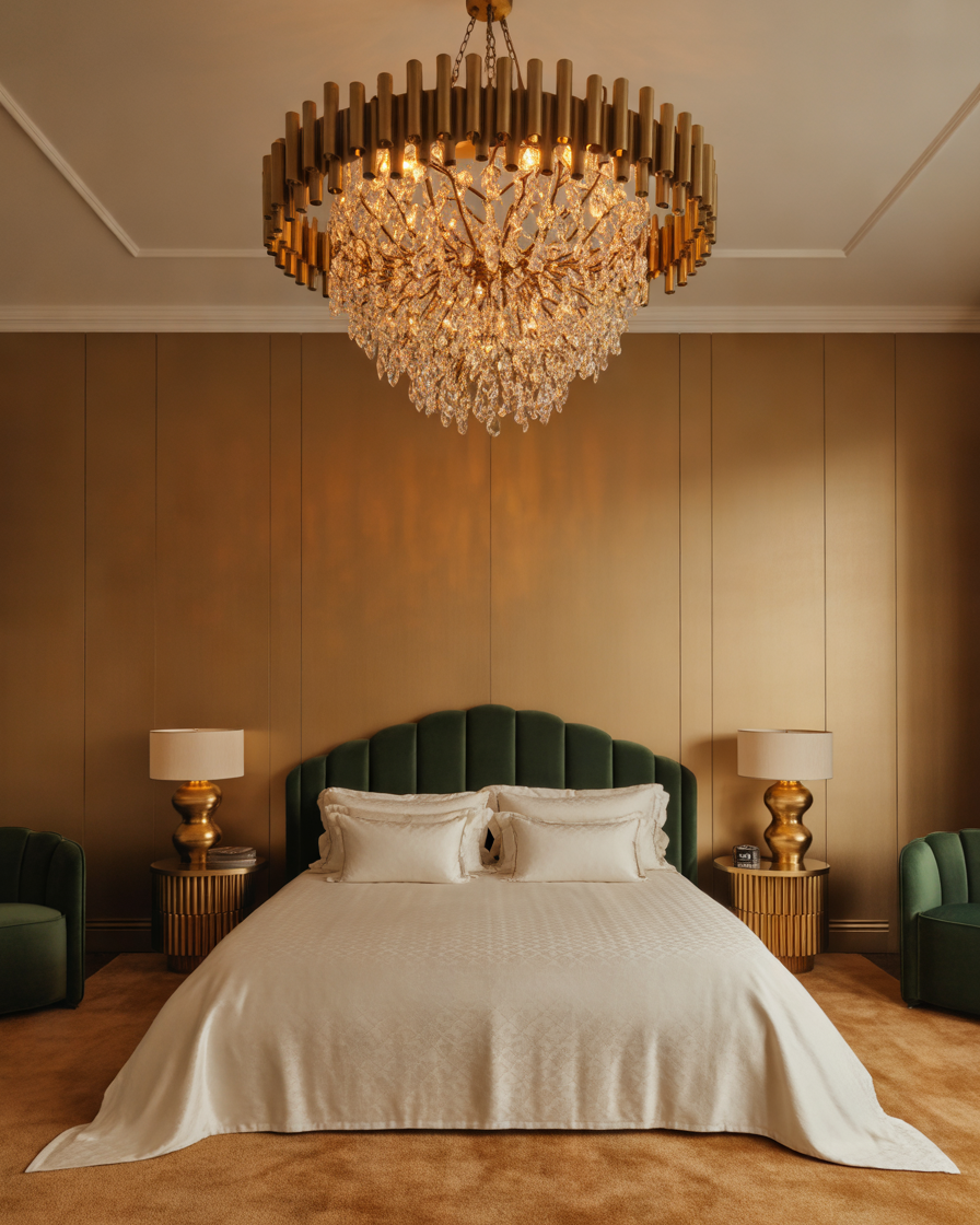 Statement-Chandeliers-for-a-Luxury-Bedroom